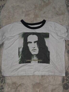 Veras Eye Candy Peter Steele Cropped T Shirt Type O Negative XXL